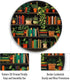 Gctriki Small Mouse Pad for Desk with Bookshelf Design - Cute Office Decor for Women, Stitched Edge Non-Slip Rubber