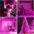 8 300Led) ILLUMINEW Pink String Lights Outdoor Valentines Day Decorations, Modes Fairy Christmas Lights Plug