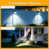IP65Super 2 360 2 Pack Ollny Solar Lights Outdoor Waterproof Bright LED Lighting Modes Rotation Solar Spot Lights
