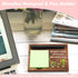 Inspirational Wooden Sticky Note Holder & Pen Holder | 6.5" x 4.7" Positive Vibes Pad Dispenser for Desk Gifts