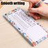 Koogel 4PCS Magnetic Notepads for Refrigerator, Floral Design Grocery List Notepads, 50 Sheets