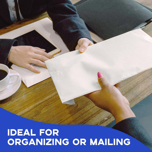 Catalog 9x12 Envelopes Self Seal, 100 PCS Goefun White Mailing Envelopes, Large Letter Size