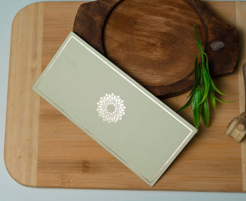 Shagun Envelope in Pistachio Color with Gold Foil, 7.25" x 3.5", Pack of 20, Cash Money Envelopes for Gifts