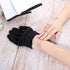5 Pairs Archival Photo Gloves - Black Medium Work Gloves for Handling Art and Photography