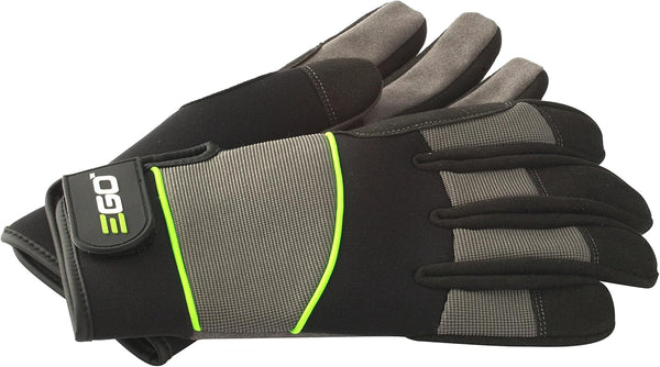 EGO POWER+ GV001XL Durable Synthetic Breathable Work Gloves, X-Large, Black with Reinforced Protection