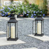 Set 2 (3x9 inch) Dimmable volnyus Flameless Candles of Flickering LED Wax Candles Battery Operated with Remote Control
