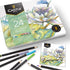 Castle Arts 24 Coloured Pencil Set in Tin Box, Perfect for Botanical Art, Quality Smooth Cores for Blending & Layering