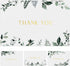 ZICOTO Beautiful Thank You Card Set - 30 Elegant Blank Cards with
