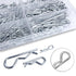 270Pcs Hardware Pins Assortment Kit, 6 Sizes Hitch Pins Cotter Pin Set, Heavy Duty Locking Pin R Clips, Zinc-Plated