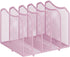 Simple Trending Mesh Desktop File Sorter Organizer, 5-Section Bookshelf for Desk Home