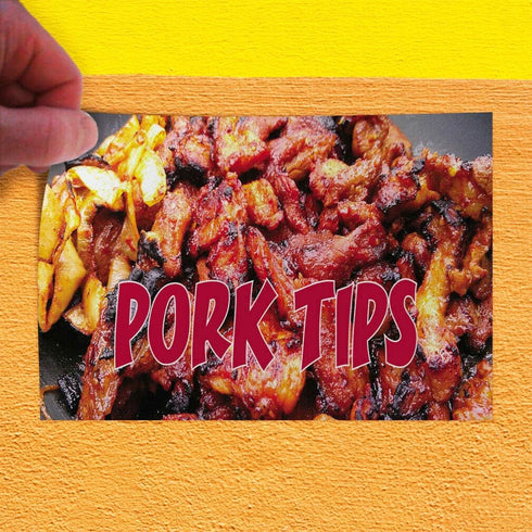 JHall Graphics Decal Sticker Pork Tips #1 Style A Restaurant & Food Pork Tips