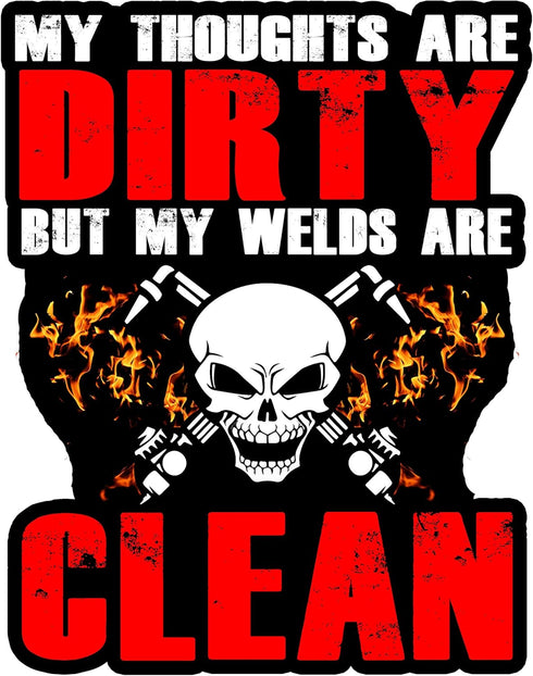 Welding Stickers for Tool Box & Hood 100% Vinyl Badass Welder Stickers Including Flux, Rods, Fire, Welds