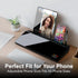 Glass Desktop Whiteboard with Storage, 15.3"x7.08"x2.16" Dry Erase Board with Markers & Duster for Home, Office, School