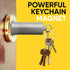 Magnetic Keychain - Rare Earth Neodymium Magnets - Strong Heavy Duty Pocket Key Holder Magnet