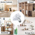 Oimyalsi 30 Pack 5mm (3/16'') Closet, Clear Shelf Pegs Shelf Pins with Extended Steel Inserts Transparent Support Pegs