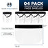 (Pack 4) Salon World Safety Black Face Shields - Ultra Clear Protective Full Face Shields to Protect Eyes, Nose