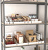 EXYGLO Cardboard Boxes, Pack of 35 Corrugated Storage Bins 12x2x4.5 inch for Pantry Organizer Bins for Shelves, Garage,