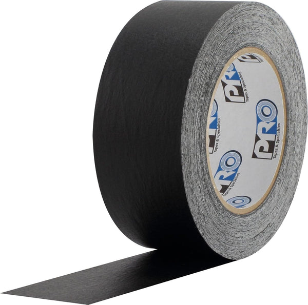 ProTapes Colored Crepe Paper Masking Tape, Black, 60 yds Length x 2" Width, Pack of 1