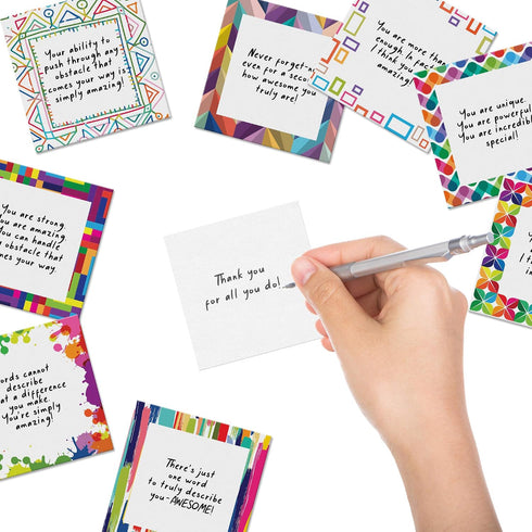 60 3.5x3.5. Dessie Inspirational Cards With Envelopes You Are Awesome Seals for Appreciation, Encouragement,Gratitude