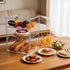 YESGIRL 3-Layer Countertop, Adjustable Acrylic Bread Box for Kitchen Clear Airtight Bread Storage Container & Bakery
