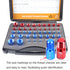 44pcs Nut and Bolt Thread Checker Set, Practical Size Gauge Box for Inch & Metric