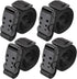 Ayaport 4 Pack Utility Straps with Buckle, 40" Quick-Release Adjustable Nylon Straps, Black