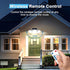 3 270 IP65 3 (2 Packs) White Solar Security Light Outdoor Super Bright LED, Motion Sensor Flood Light, Heads Wide