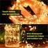 300 8 10ft Dailyart LED Fairy Lights with Remote, Warm White, Modes, Plug in, Waterproof, Christmas Decoration