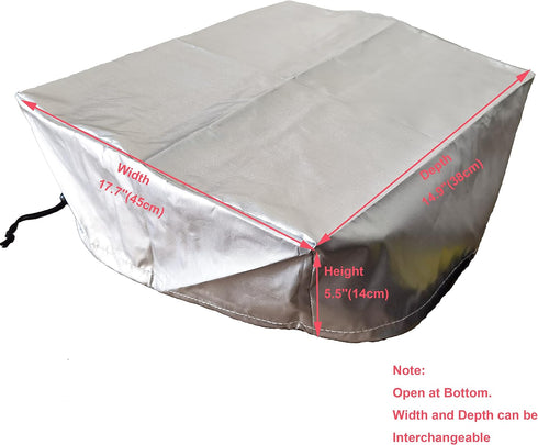 17.7W 14.9D 5.5H Printers Dust Cover x x All Popular Size Available In Our Store Lots Copier Covers Compatible for HP