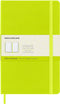 Moleskine Classic Notebook, Hard Cover, Large (5" x 8.25"), Plain/Blank, Lemon Green, 240 Pages for Writing and