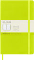 Moleskine Classic Notebook, Hard Cover, Large (5" x 8.25"), Plain/Blank, Lemon Green, 240 Pages for Writing and