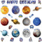 Space Birthday Bulletin Board Decorations Set, Solar System Themes, Classroom Birthday Chart Decor