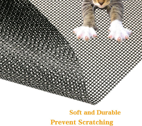 TOOLTRIZ 39 inch 100 inch Pet Proof Window Screen Replacement, W x L, Upgraded Thicken Charcoal Mesh for Sliding Pet