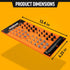 Thread Checker with All-Metal Board, Nut & Bolt Thread Gauge for Standard and Metric Sizes, Wall-Mountable