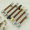 MFYS Wood Cabinet Pulls Handles Walnut Drawer Pulls Handles Rustic Dresser Knobs