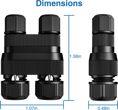 Fastlock2 12-18 12 Pack SUNVIE Low Voltage Landscape Lighting Wire Connector Landscape Light Connectors Waterproof