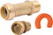 SharkBite 1 Inch x 1 Inch MNPT Water Filtration Connection Kit, Push to Connect Brass Plumbing Fittings