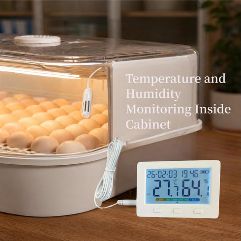 WEIRUSE 260000 Sets 5 Indoor Temperature and Humidity, Two sensors Inside and Outside USB Export of Data Storage, high