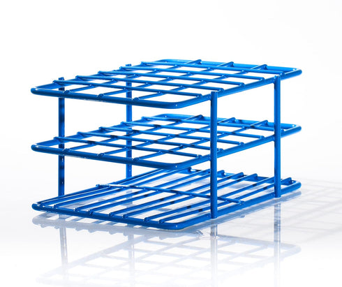 SP Bel-Art Poxygrid “Half-Size” Test Tube Rack for 13-16mm Tubes, 24 Places, Blue (F18788-1601)