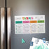 Bright Cheerful Daily Chore Chart, 10" x 6" Sticky Note Fill in Task List for Homeschool Task Assignment