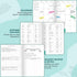 GoGirl Budget Planner, Monthly Financial Organizer, Expense Tracker Notebook Journal, A5 (Turquoise)
