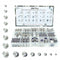 wwsurpluses 360 Pcs SAE & Metric Nylon Insert Lock Nuts Kit, 6#32 8#32