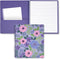 Steel Mill & Co Large Spiral Notebook, College Ruled, 11" x 9.5", Durable Hardcover, 160 Lined Pages, Lilac Floral