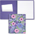 Steel Mill & Co Large Spiral Notebook, College Ruled, 11" x 9.5", Durable Hardcover, 160 Lined Pages, Lilac Floral
