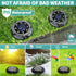 ANKUNABA 8 Pack 12 Solar Ground Lights, LED Solar Disk Lights Outdoor Waterproof In-Ground Landscape Lighting