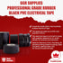 GGR Supplies T.R.U. EL7566-AW Professional Grade Rubber Black PVC Electrical Tape, 1 in. x 66 Ft.
