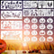 28 pcs Halloween Stencils by lyfLux - Pumpkin Carving and Painting Stencils for DIY Artistic Creation