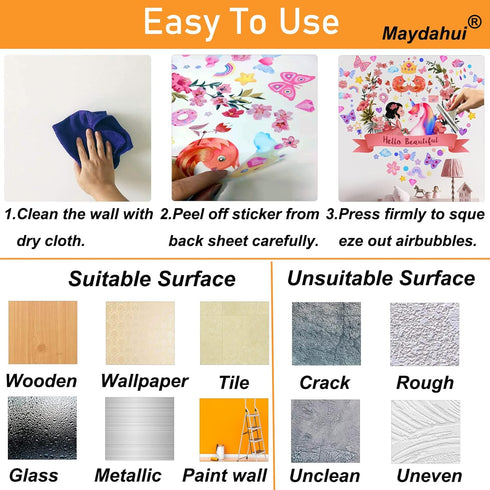 Stickers(25 37 Inch) Maydahui Cactus Wall Decals Green Succulent Plant Wall x Peel Stick Inspirational Quotes Tropical