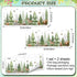 LiveGallery Removable Forest Tree Wall Decal, Woodland Wildlife Mural Wall Sticker, Peel and Stick Pine Tree Animals