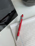 Pack of 5 Rubberized Comfort Soft Touch 2 in 1 Ballpoint Pen with Capacitive Stylus Tip, Black Ink